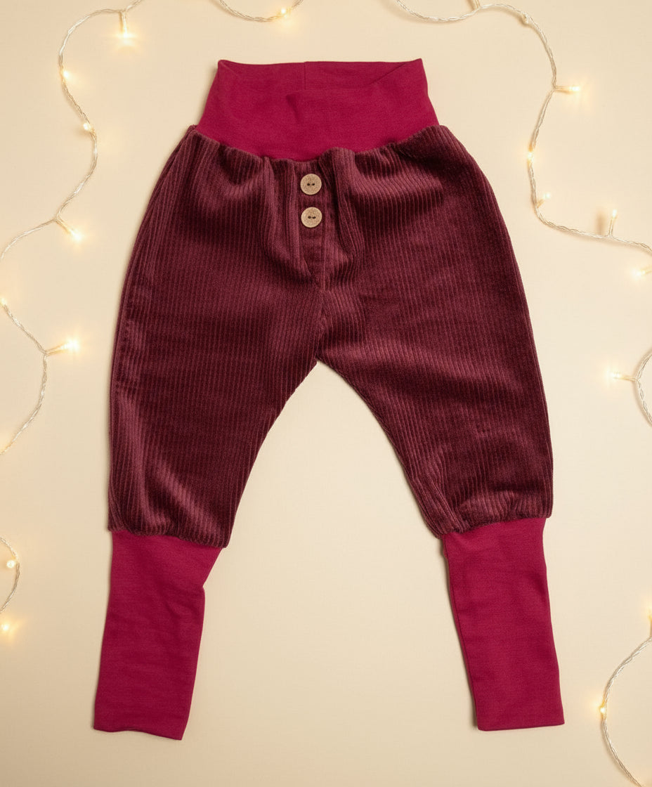 Knickerbocker Hose Cord Bordeaux Gr. 110