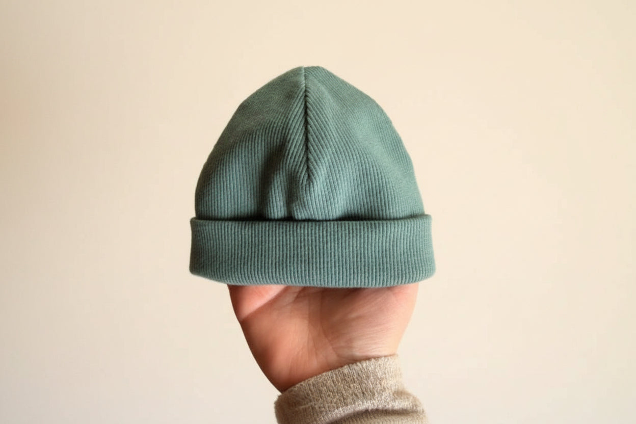 Beanie 38-41 dunkles Salbei