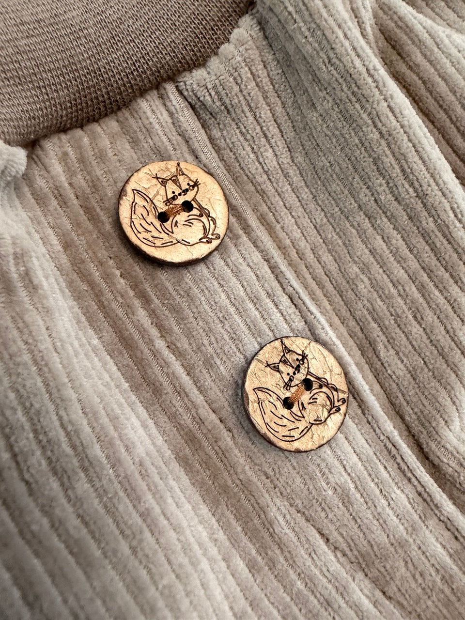 Knickerbocker Hose Cord Taupe Gr. 98