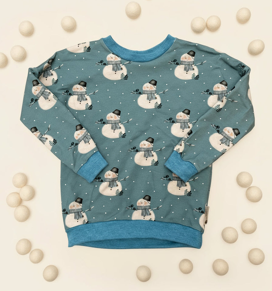 Oversized Sweater Schneemänner Gr. 116