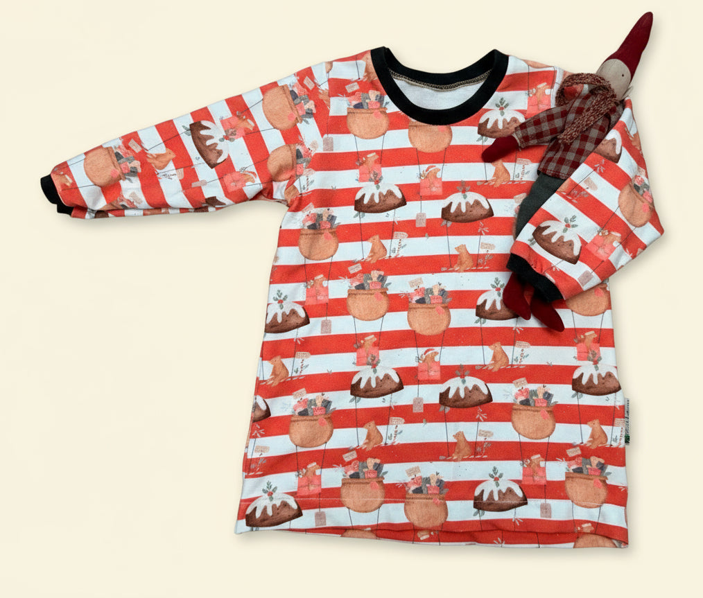 Sweatkleid Fliegender Bär Gr. 80
