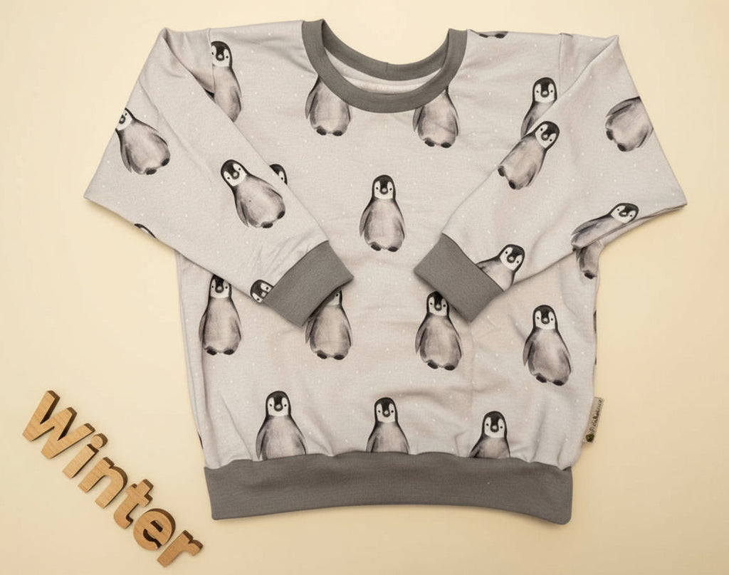 Oversized Sweater Pinguine Gr. 104