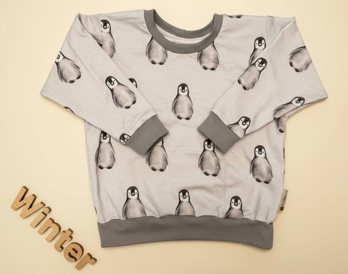 Oversized Sweater Pinguine Gr. 104