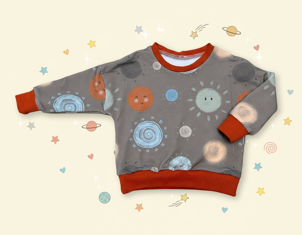 Oversized Sweater Galaxiefreunde Gr. 92