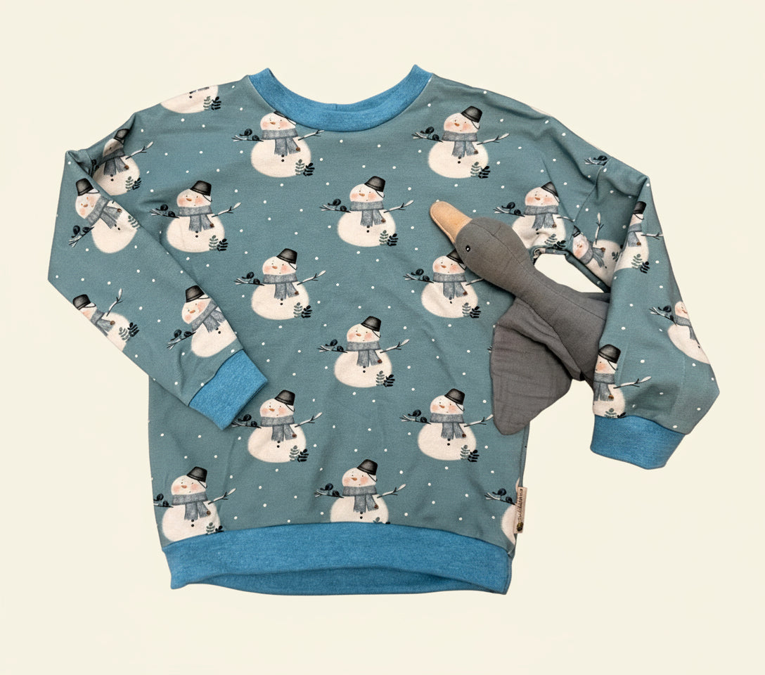 Oversized Sweater Schneemänner Gr. 116